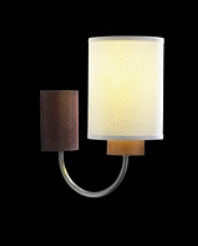 Haysom Lighting: Stitched leather-effect low energy wall light