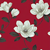 Sophie Conran Magnolia Flower Wallpaper Red 10m