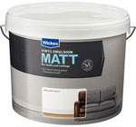 Wickes: 10L Vinyl Matt Emulsion Brilliant White